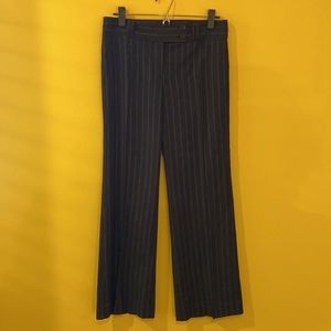 BCBG MaxAzaria black with grey silver/stripe suit pants